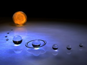 Solar System of 3D Glass Planets 300x225  Solar3D Delvelops 3 Dimensional Solar Cell Technology