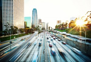 LA freeway 11 300x204 Go Drive Electric Vehicle Day In LA