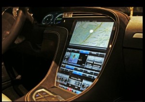 tesla model s screen 300x212 Tesla EV Model S Hitting The Road This Week
